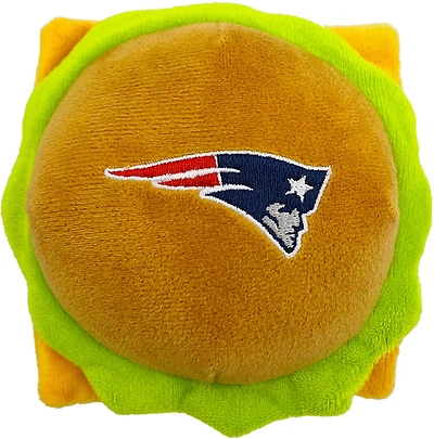 Pets First New England Patriots Hamburger Dog Toy