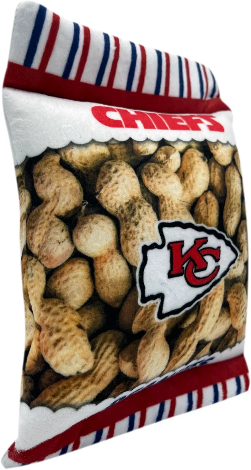Pets First Kansas City Chiefs Peanut Bag Dog Toy
