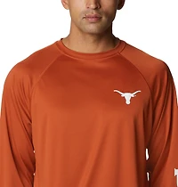 Columbia Sportswear Men's University of Texas PFG Terminal Tackle Big Long Sleeve T-shirt