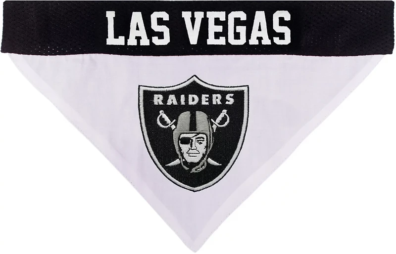 Pets First Oakland Raiders Reversible Dog Bandana