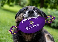 Pets First Minnesota Vikings Nylon Football Rope Dog Toy