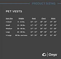 Onyx Outdoor Nylon Pet Vest