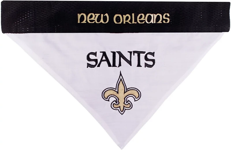 Pets First New Orleans Saints Reversible Dog Bandana