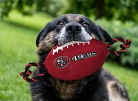 Pets First San Francisco 49ers Nylon Football Rope Dog Toy