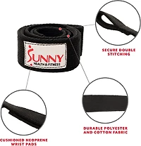 Sunny Health & Fitness Padding Lifting Straps