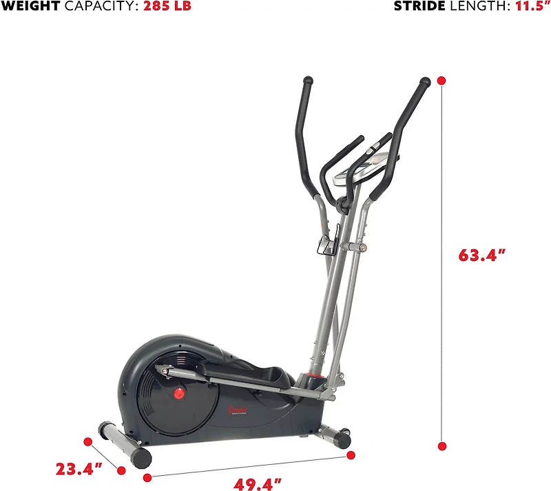 Sunny Health & Fitness Pre-Programmed Elliptical Trainer
