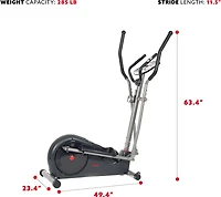 Sunny Health & Fitness Pre-Programmed Elliptical Trainer
