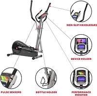 Sunny Health & Fitness Pre-Programmed Elliptical Trainer