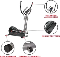 Sunny Health & Fitness Pre-Programmed Elliptical Trainer