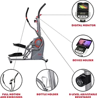 Sunny Health & Fitness Performance Cardio Climber Elliptical Trainer