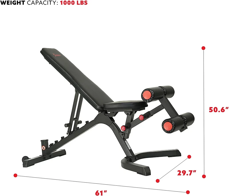 Sunny Health & Fitness Utility Weight Bench