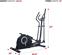 Sunny Health & Fitness Programmable Cardio Elliptical Trainer
