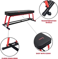 Sunny Health & Fitness Power Zone Flat Bench