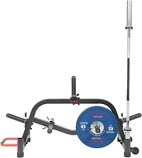 Sunny Health & Fitness Multi-Weight Plate and Barbell Rack