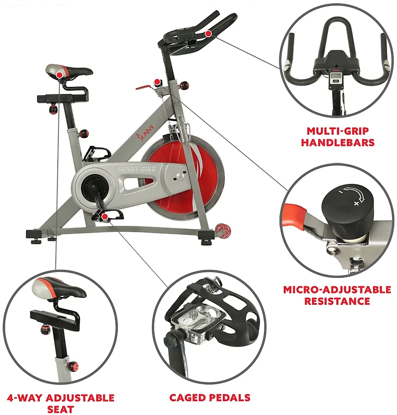 Sunny Health & Fitness Pro II Indoor Cycling Bike