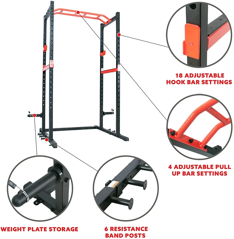 Sunny Health & Fitness Power Zone Rack