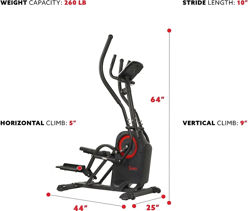 Sunny Health & Fitness Premium Cardio Climber