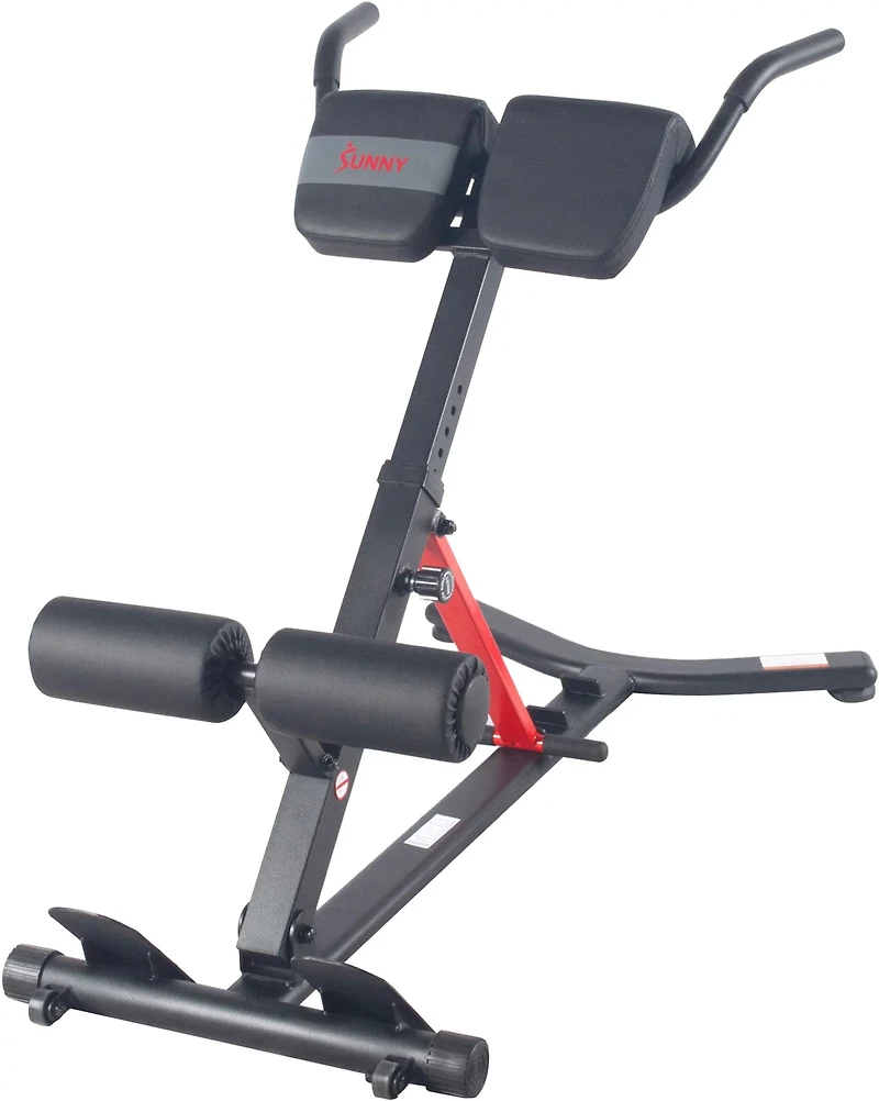 Sunny Health & Fitness Hyperextension Roman Chair with Dip Station