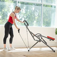 Sunny Health & Fitness Row-N-Ride Pro Squat Assist Trainer