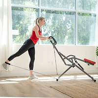 Sunny Health & Fitness Row-N-Ride Pro Squat Assist Trainer
