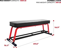 Sunny Health & Fitness Power Zone Flat Bench