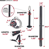 Sunny Health & Fitness Lat Pull Down Attachment