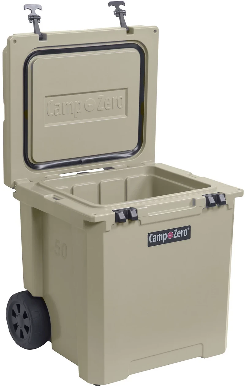 Camp-Zero 50L Premium Chest Cooler w/ Wheels