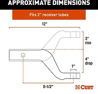 CURT 45361 Aluminum Ball Mount