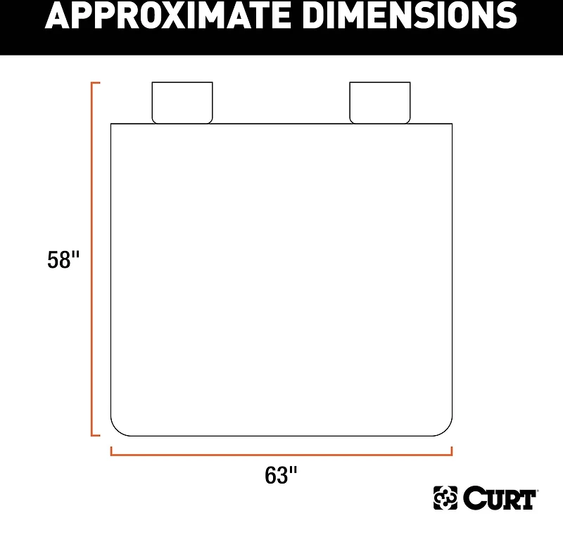 CURT 18521 Seat Defender XL Truck Bench Cover