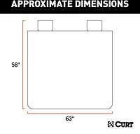 CURT 18521 Seat Defender XL Truck Bench Cover