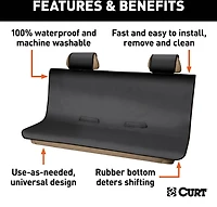 CURT 18521 Seat Defender XL Truck Bench Cover