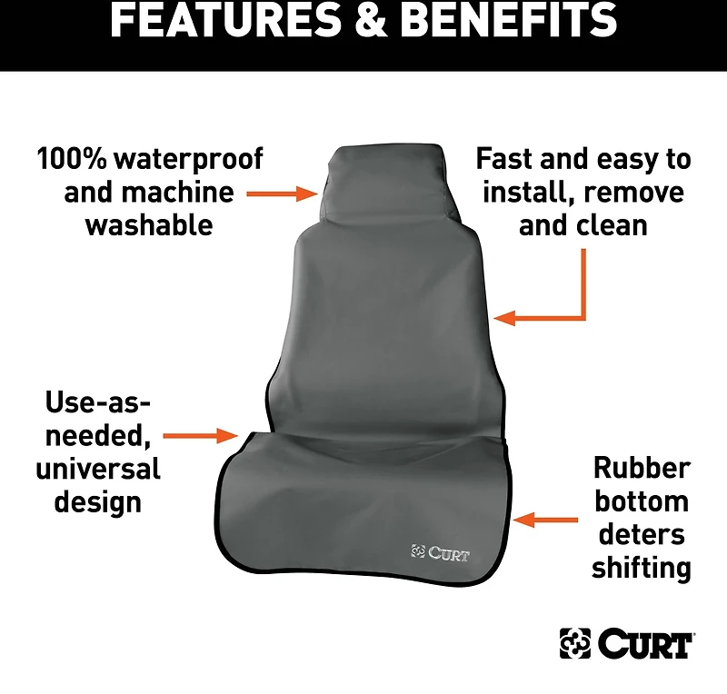 CURT 18502 Seat Defender Bucket Seat Cover