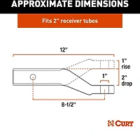CURT 45460 Aluminum Ball Mount