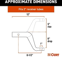 CURT 45362 Aluminum Ball Mount