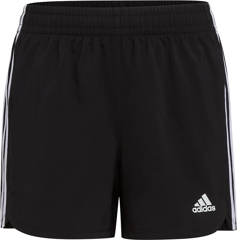 adidas Girls' 3-Stripe Woven Shorts