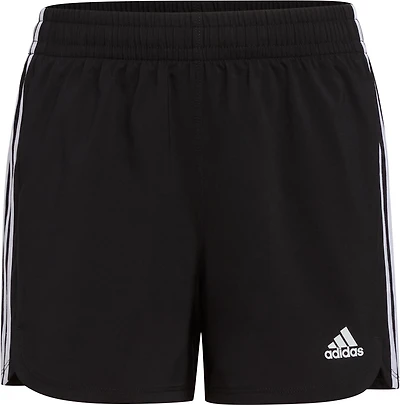 adidas Girls' 3-Stripe Woven Shorts
