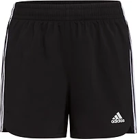 adidas Girls' 3-Stripe Woven Shorts