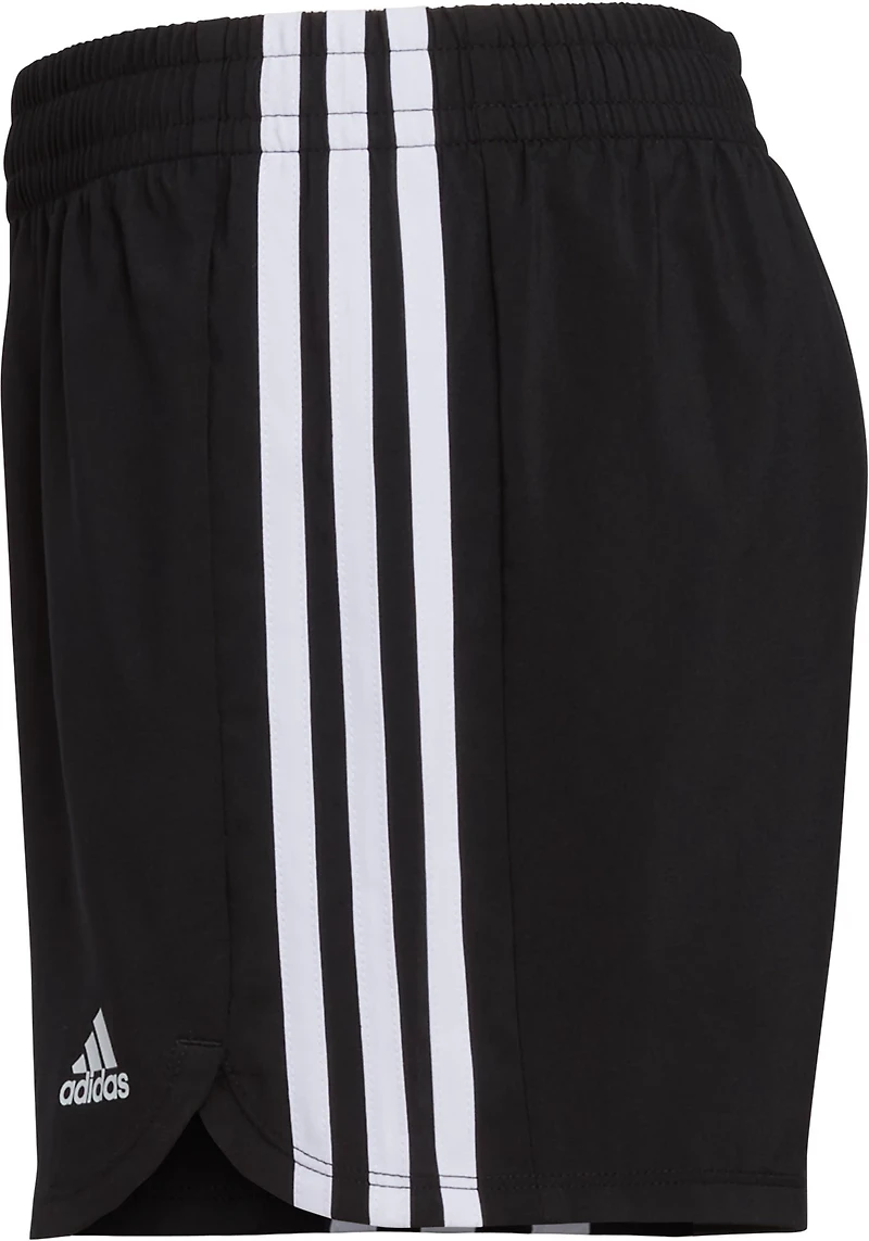 adidas Girls' 3-Stripe Woven Shorts