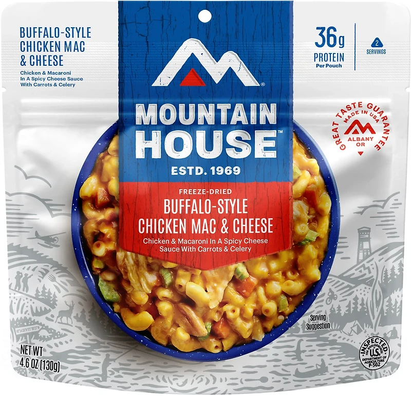 Mountain House Adventure Meals Buffalo Style Chicken Mac& Cheese Pouch