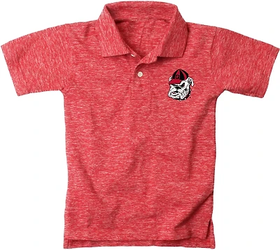 Wes and Willy University of Georgia Cloudy Yarn Polo Shirt