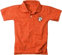 Wes and Willy Oklahoma State University Cloudy Yarn Polo Shirt