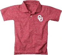 Wes and Willy University of Oklahoma Cloudy Yarn Polo Shirt