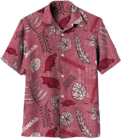 Wes and Willy Men’s University of Arkansas Vintage Floral Print T-shirt