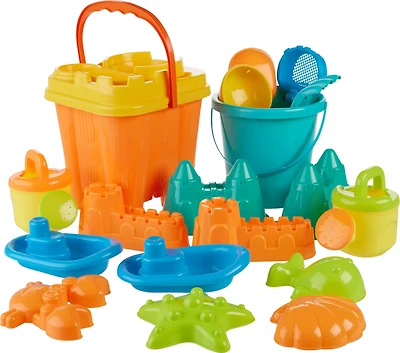 O'Rageous Beach Toys Backpack 20-Piece Set