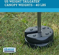 US Weight 40 lb Tailgater Canopy Weights