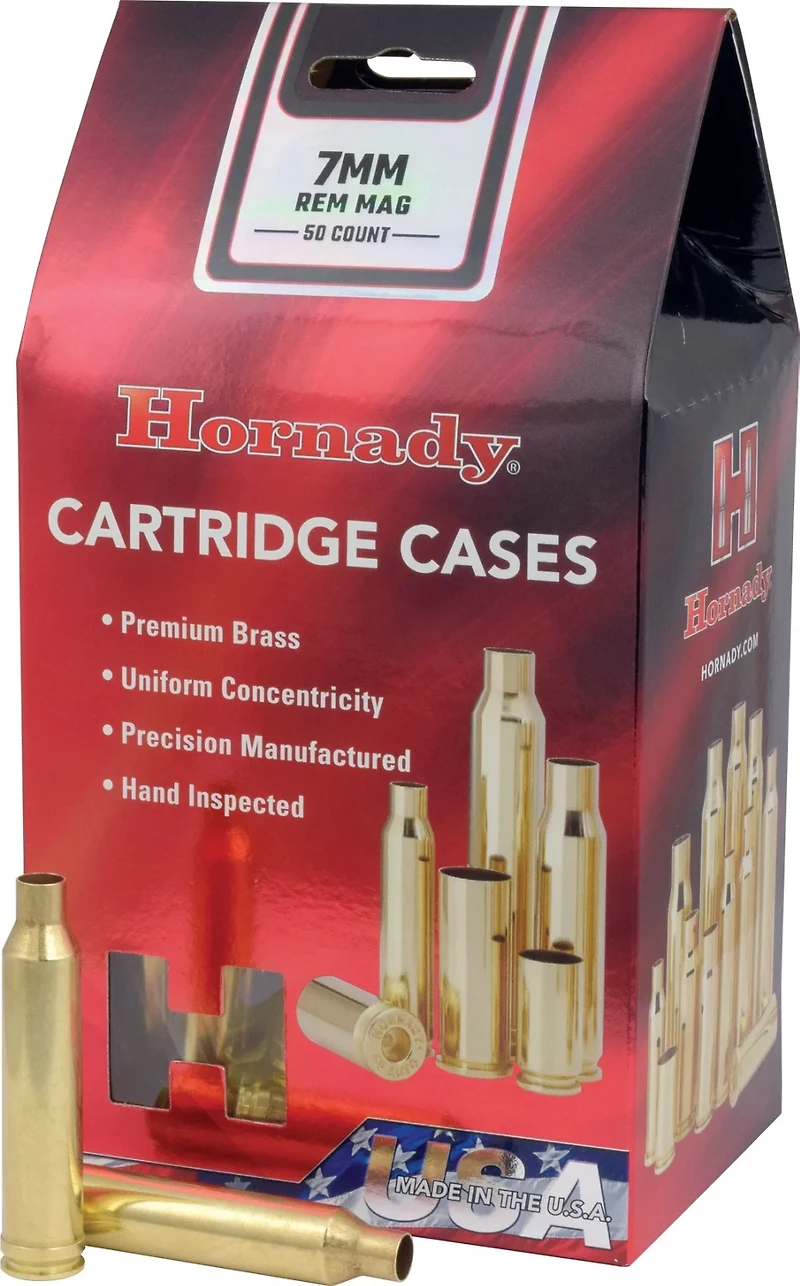 Hornady Unprimed 7mm Remington Magnum Cartridge Cases