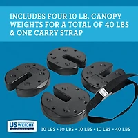 US Weight 40 lb Tailgater Canopy Weights