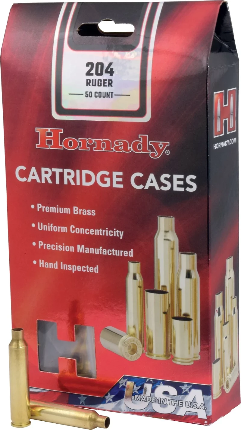 Hornady Unprimed .204 Ruger Cartridge Cases