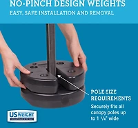 US Weight lb Tailgater Canopy Weights