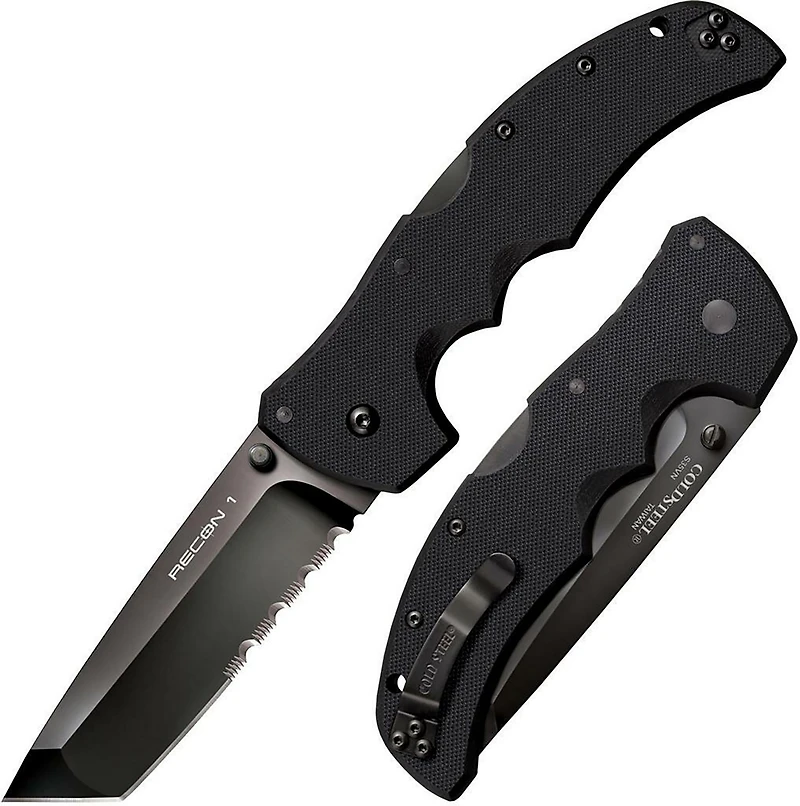 Cold Steel Recon 1 Tanto Point 50/50 Edge S35VN Folding Knife